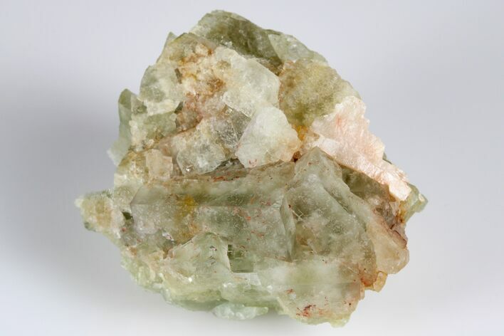 Green Cubic Fluorite Crystal Cluster - Morocco #180270